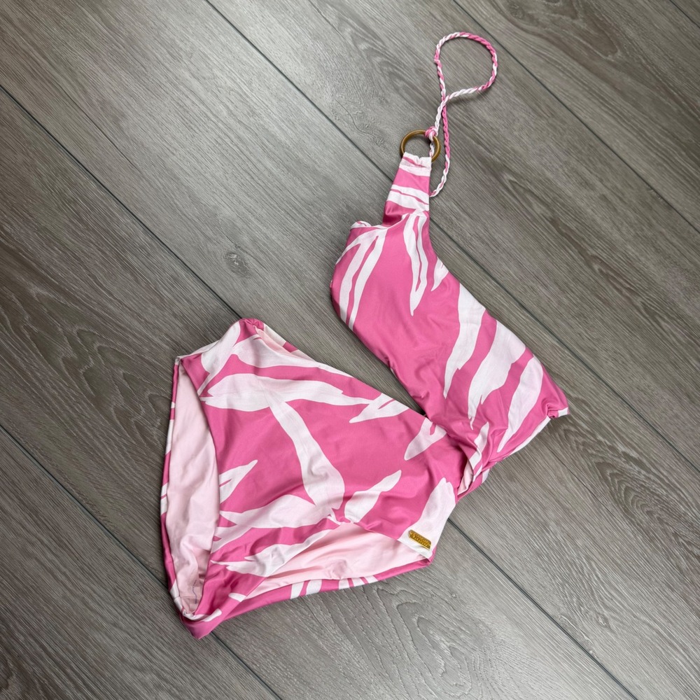 Palmacea Womens One Piece Swimsuit Macarena Cut Out Pink XS